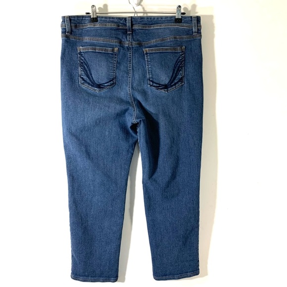 Style & Co Straight Leg Embroidered Jeans short Inseam - Picture 5 of 11